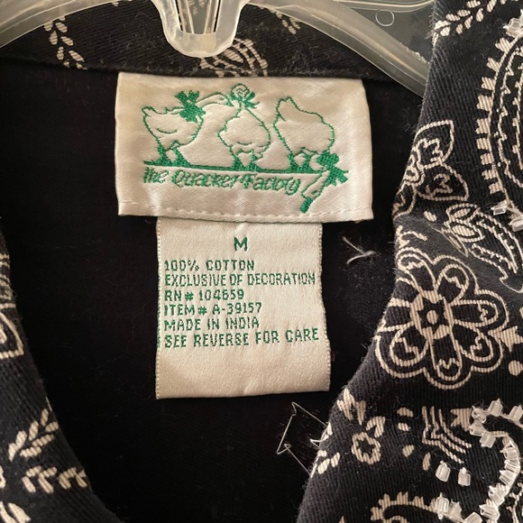 NWOTS QUACKER FACTORY BLACK with tons of bling!M - Picture 1 of 13